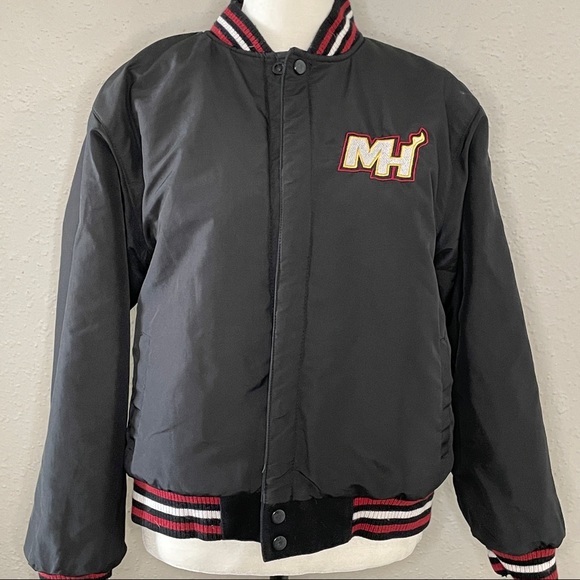 Miami Heat Reversible Wool Jacket Size XL Young - Picture 5 of 6